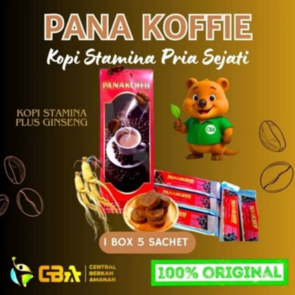 Pana Koffie Kopi Stanina Pria Sejati 1 pack isi 5 sachet