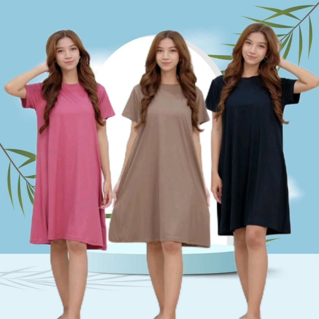 (GRATIS ONGKIR 50RIBU DAPAT 3 PCS DRESS MOLA) Dress Mola | Swing Dress | Dress Mola Wanita Babydoll