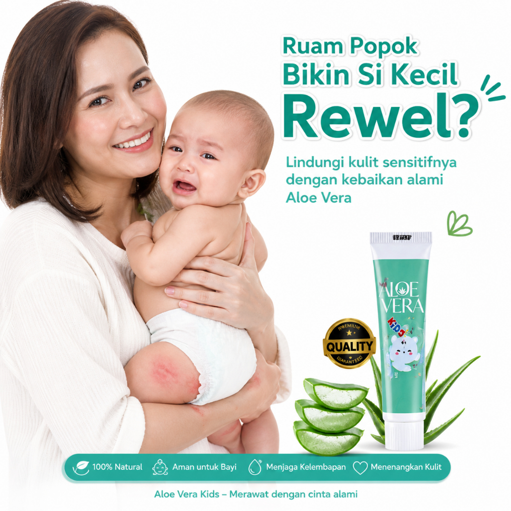Aloevera Kids 5g Salep Bayi Untuk Ruam Popok Gatal Iritasi Biang Keringat