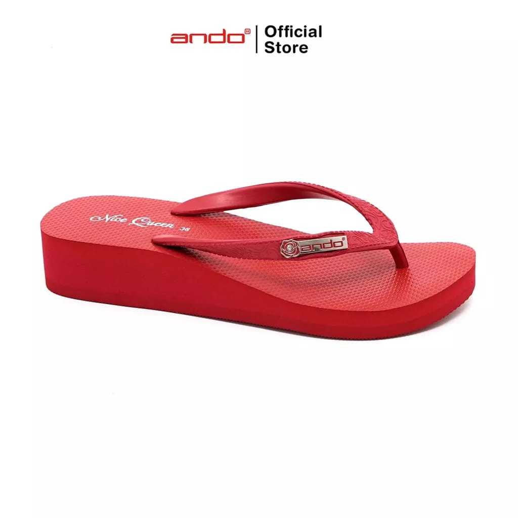 ANDO NICE QUEEN Sandal Wedges Wanita Dewasa Sandal Japit Ando Original Ventura