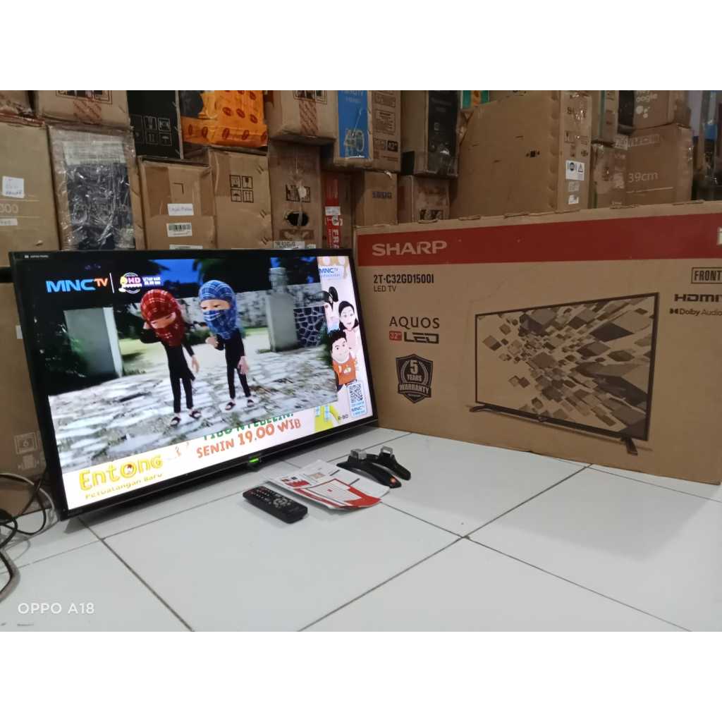 TV LED SHARP DIGITAL 32 INC KONDISI BEKAS MASIH SEGEL SIAP PAKAI (7753)