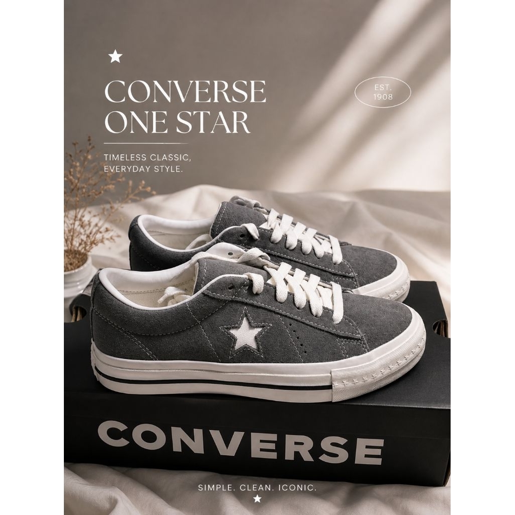Sepatu Converse One Star Grey - Original BNIB 100%