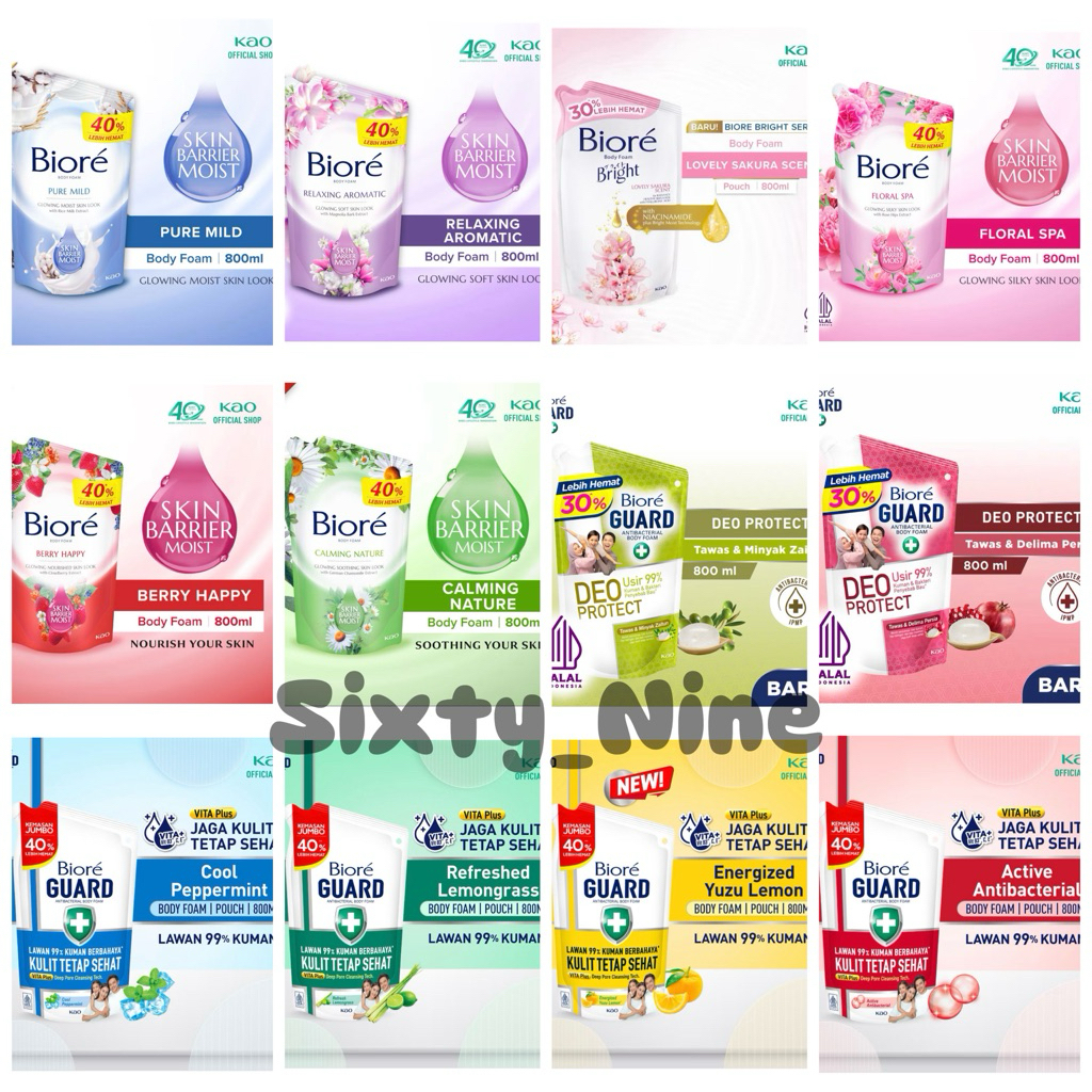 Biore Sabun Cair Refill 800ml Promo Murah