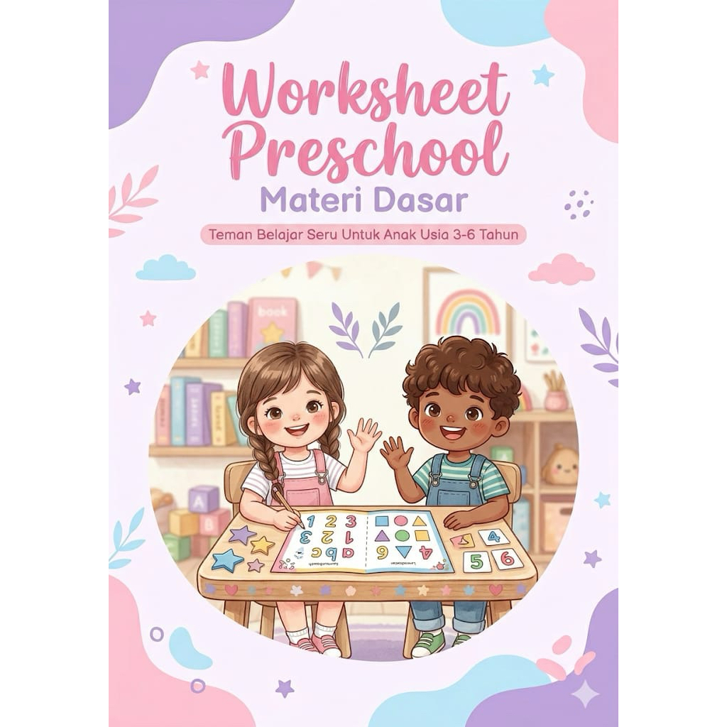 worksheet preschool/worksheet pdf/materi dasar/lembar belajar anak usia 3-6 tahun