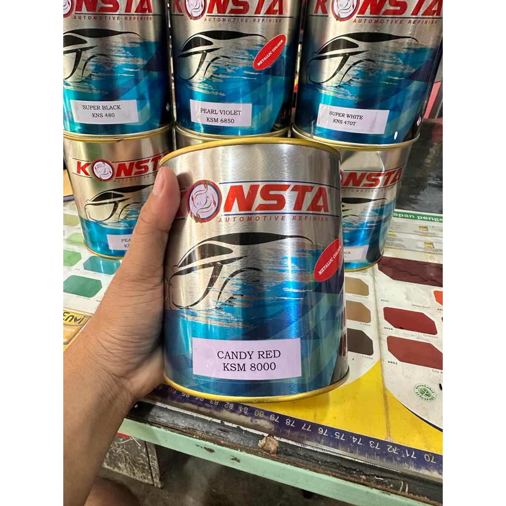 KONSTA cat PU candytone merah / candy red 1 kg
