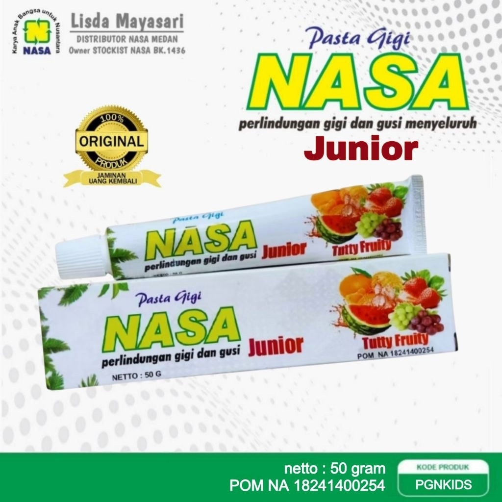 Pasta Gigi Anak Odol Nasa Asli Ori Original PGN Pagina Nasa Official Gudang Stockist Distributor Lis