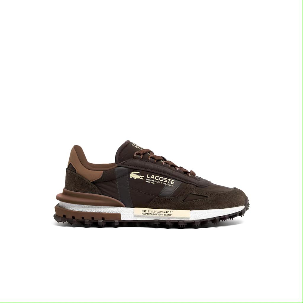 Lacoste Men's Elite Active Sneakers / Sepatu Sneakers Pria - Brown