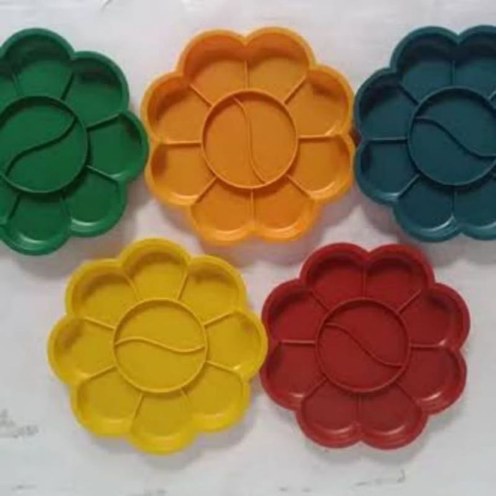 Paket Cat Air / Piring Tempat Cat Air Melukis
