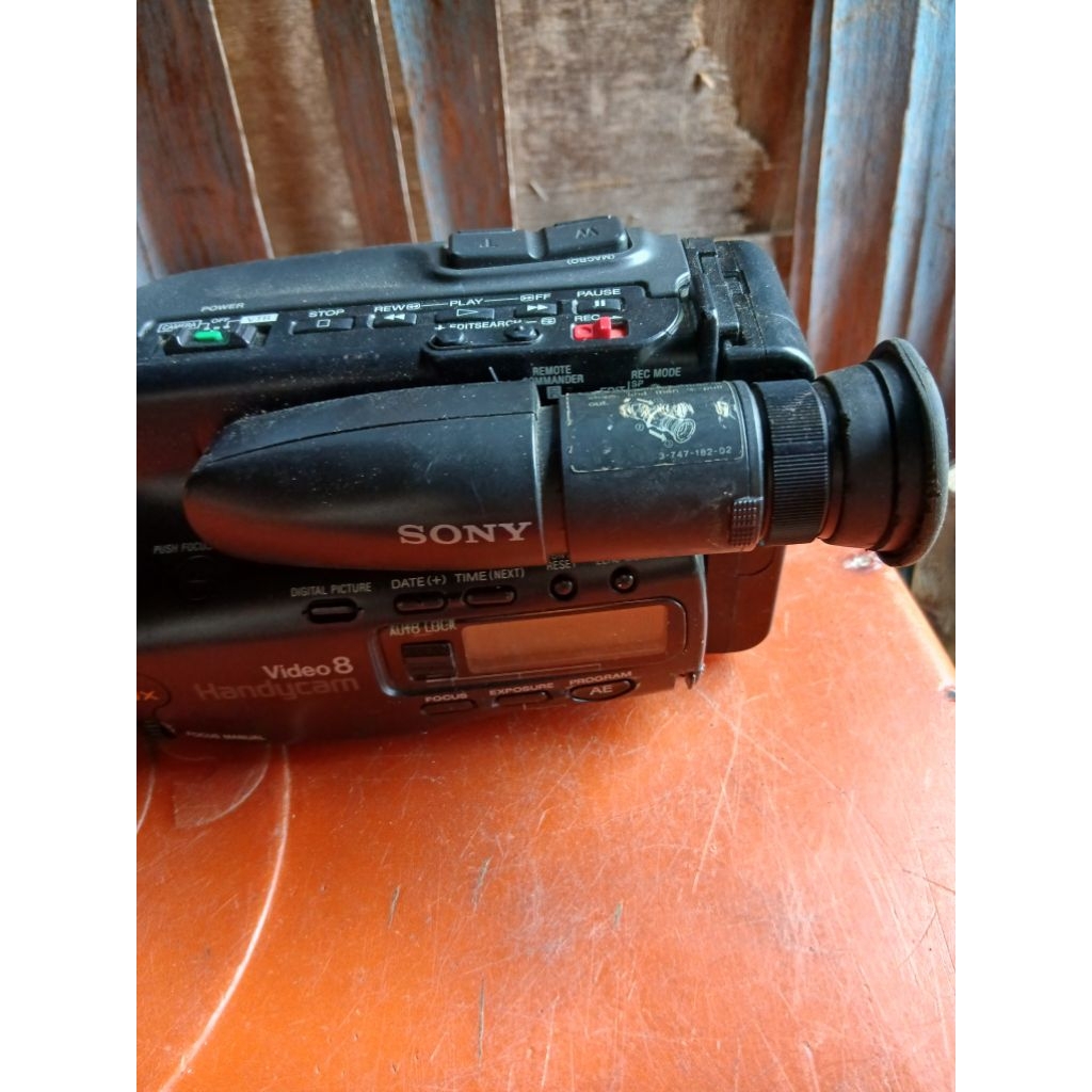 Handycam sony video 8 255rb jadul antik vintage lawas kuno  display dianggap mati