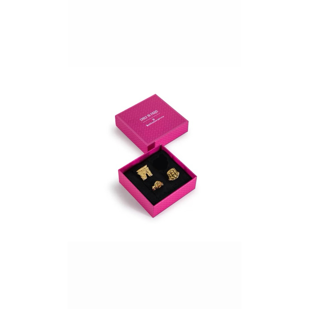 [NEW] SALE Original Buttonscarves Emily Petite Brooch Gold bukan luxe signature multi crystal brooch