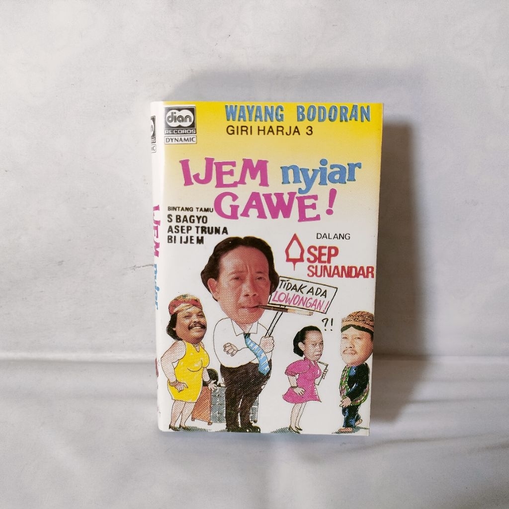 Kaset Pita Wayang Bodoran Giri Harja 3 -Ijem Nyiar Gawe ( Asep Sunandar)