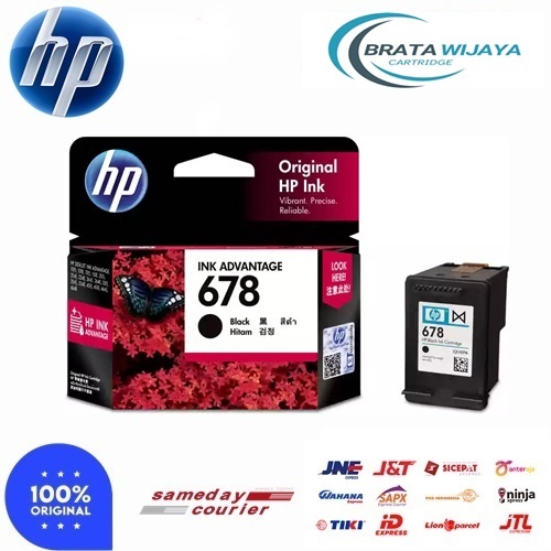 Tinta Printer HP 678 Black Hitam Original DeskJet 1515 2515 2545 2645