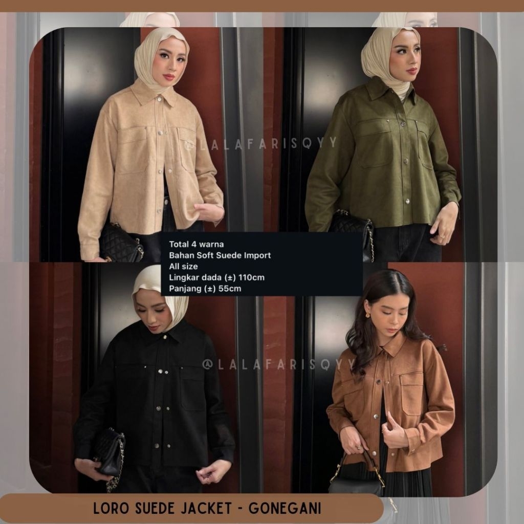 LORO SUEDE JACKET GONEGANI GG By Gonegani