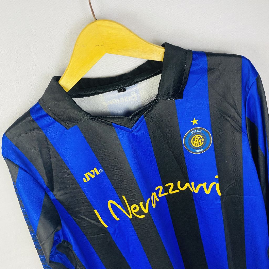 JVI JERSEY RETRO FANTASY INTER MILAN BIRU JERSEY VINTAGE FULL PRINTING LENGAN PANJANG DAN PENDEK