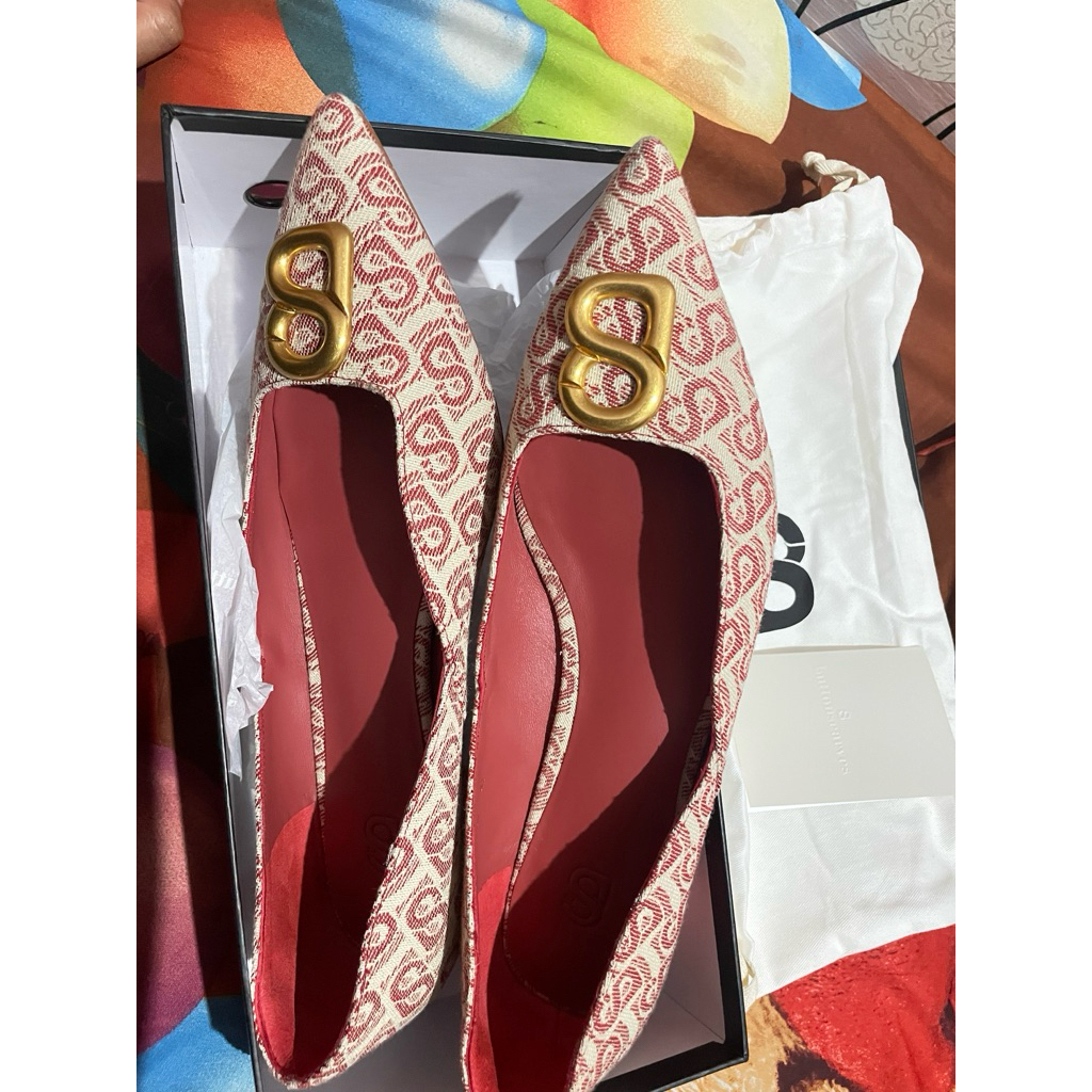 Preloved Alma Jacquard Shoes/Redwood/Buttonscarves
