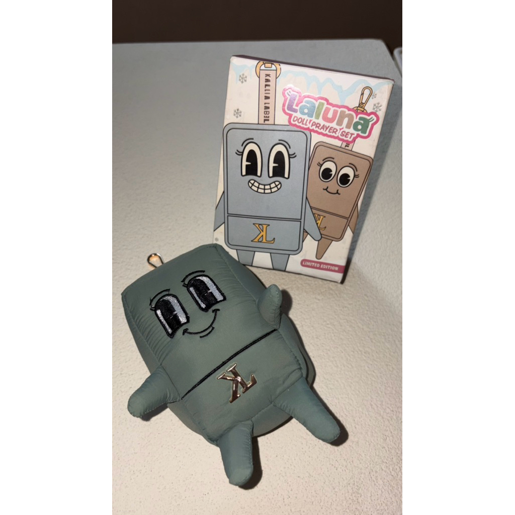 [PRELOVED RARE ITEM] Kallia Label | Laluna Doll Prayer set Ocean green | Mukena Travel 2in1 | Packag