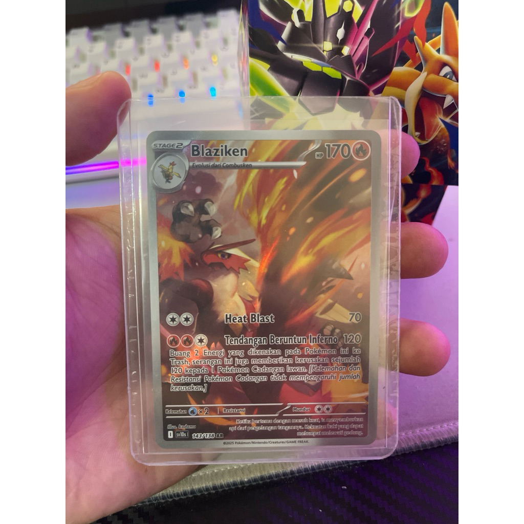 Blaziken AR Kartu Pokemon TCG Indonesia