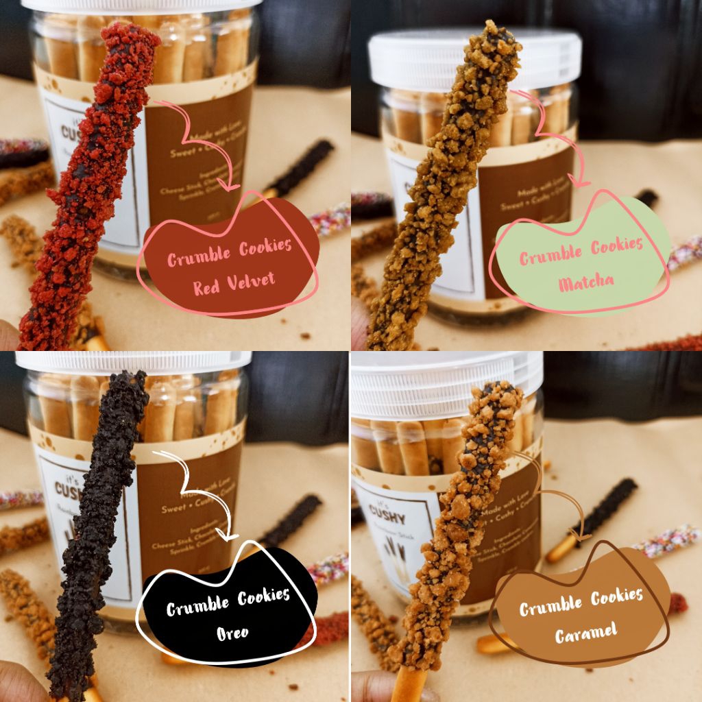 Coklat Stik Pepero Crumble Cookies