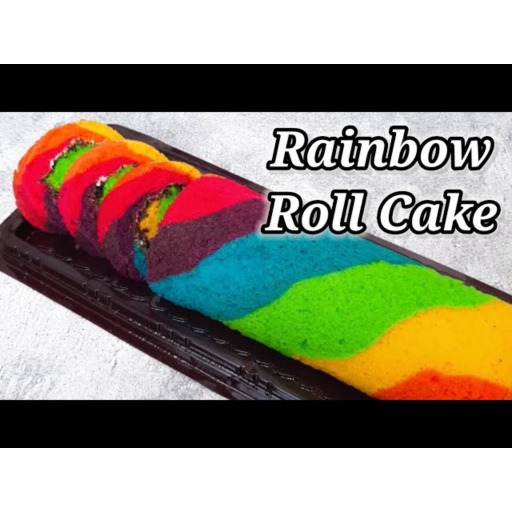 rainbow cake gulung