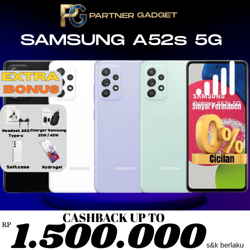 Samsung Galaxy A52S 5G SEIN 8/256GB Second Resmi Indonesia
