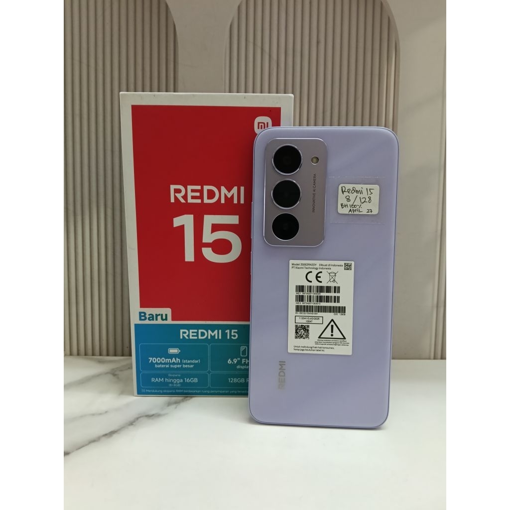 redmi 15 8/128 second