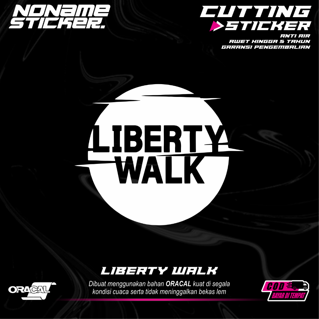 Stiker Cutting Liberty Walk / Sticker Liberty Walk Cutting Anti Air
