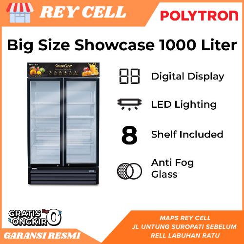 POLYTRON Showcase 1000 Liter - SCN 1020 garansi resmi