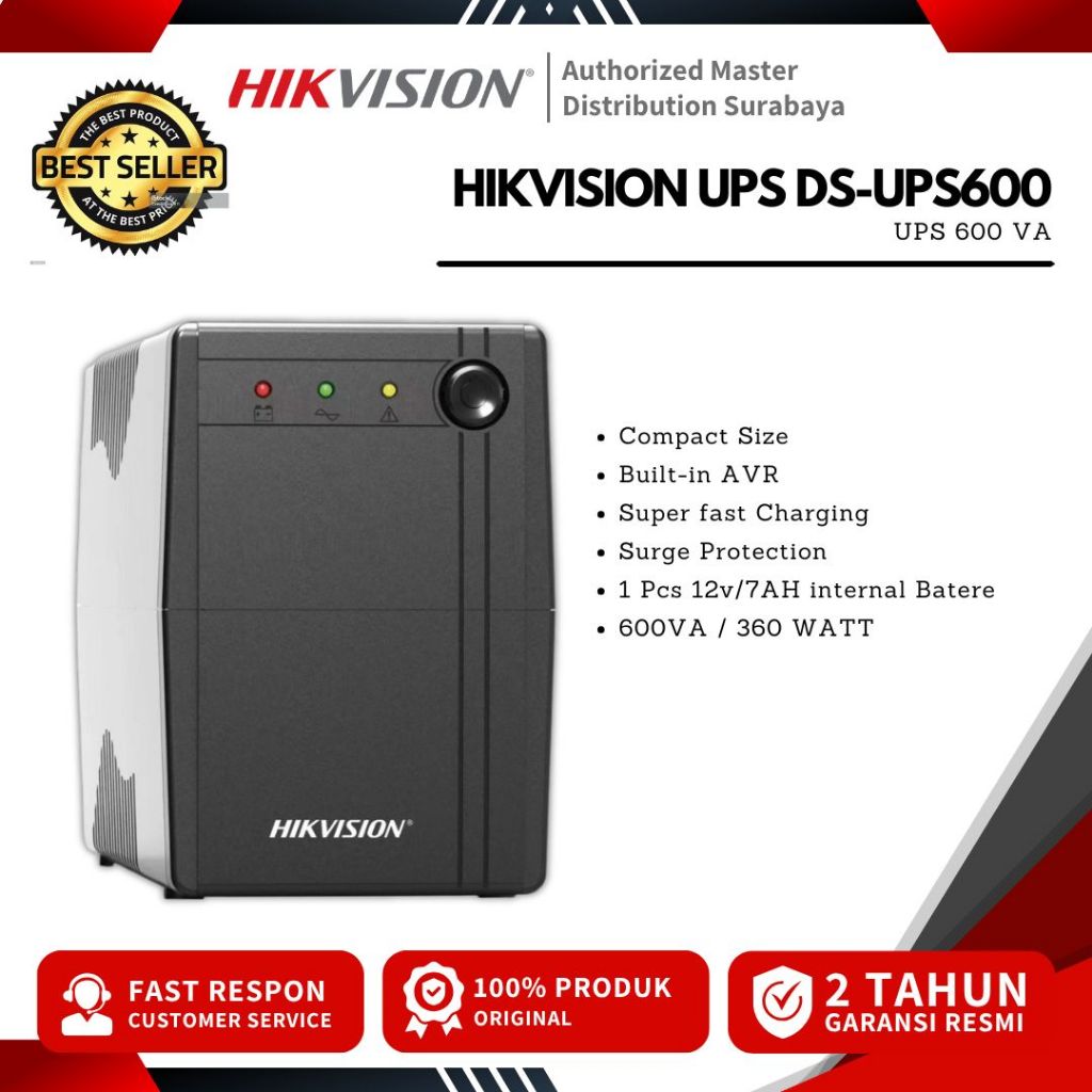 DS-UPS600 HIKVISION UPS 600VA 360W UPS CCTV
