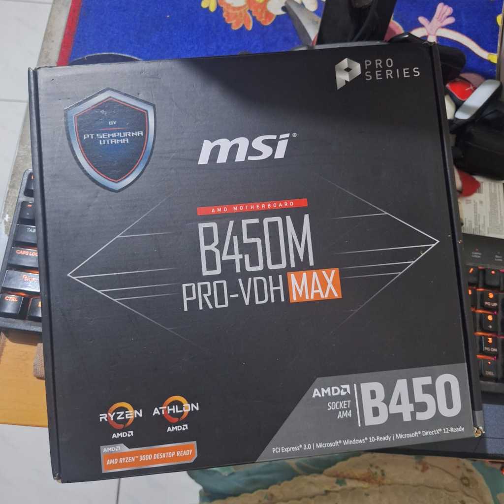 MSI B450M PRO-VDH MAX Motherboard m-ATX AM4 DDR4