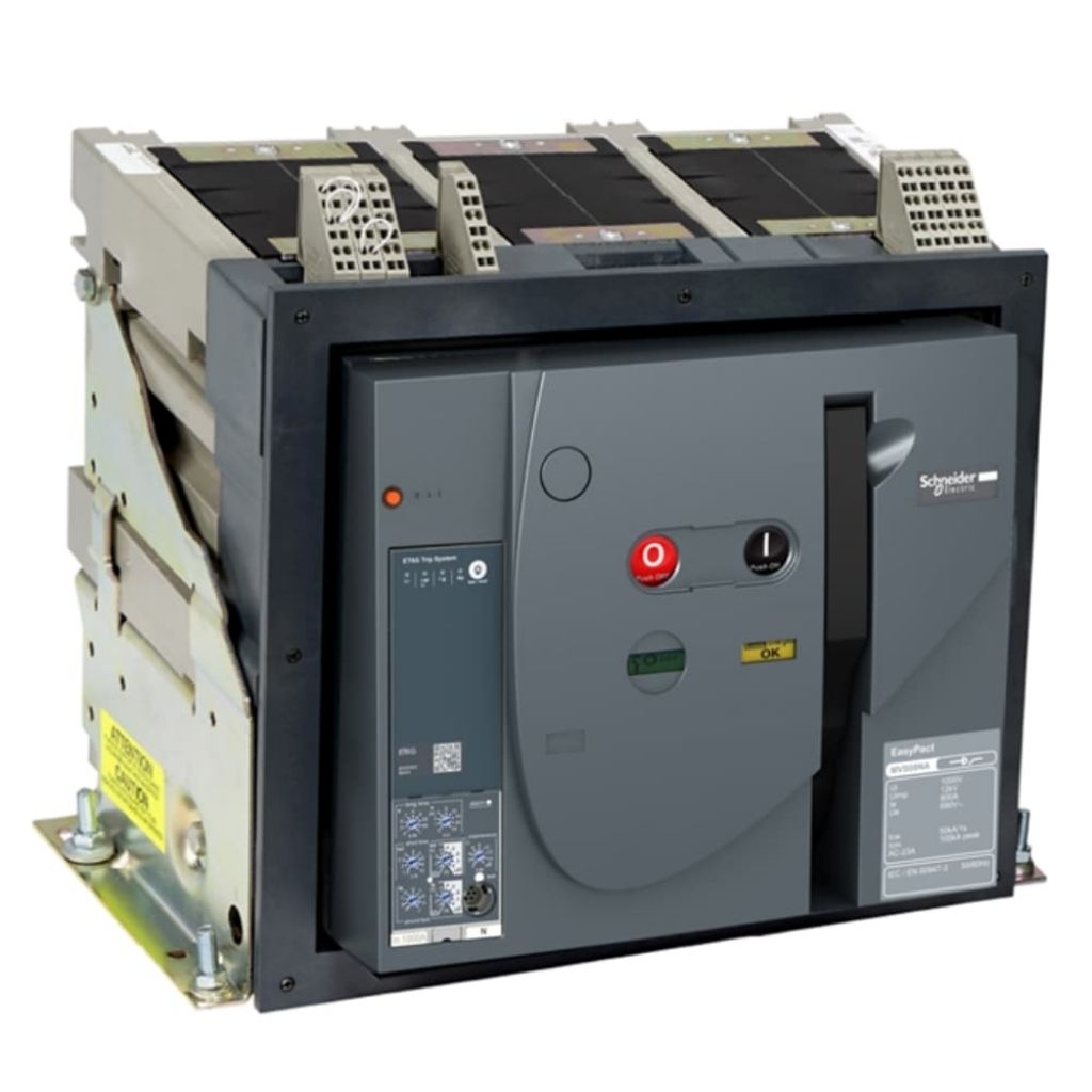 schneider acb mvs10 1000a 3p motorized uvt auxiliary