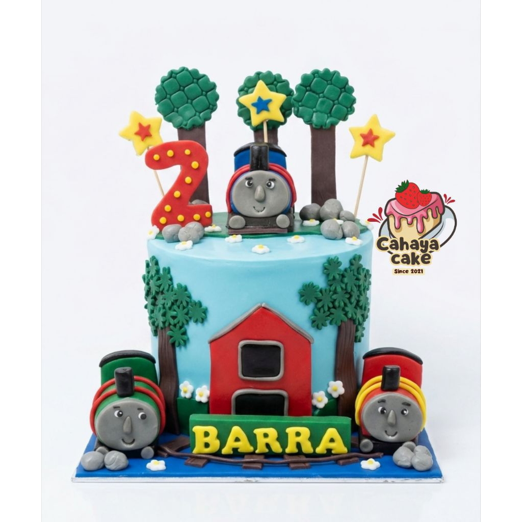 Kue Ulang Tahun Kereta Thomas / Thomas Cake / Kue Ultah Kereta Thomas