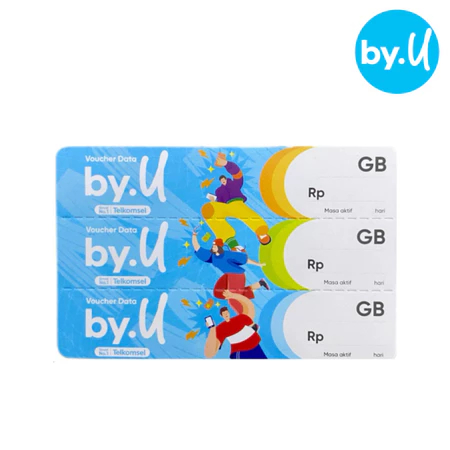 Voucher Kosong By.U Telkomsel Nasional, Bahan Injek Kuota Praktis