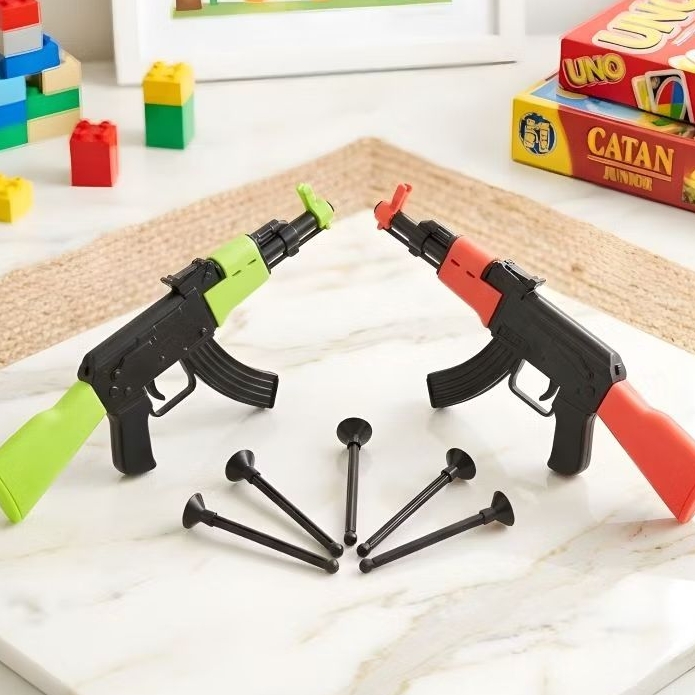 { 10 Pcs } Mainan Senapan AK Anak Peluru Busa Soft Bullet Gun | Pistol Tembak Mainan Anak
