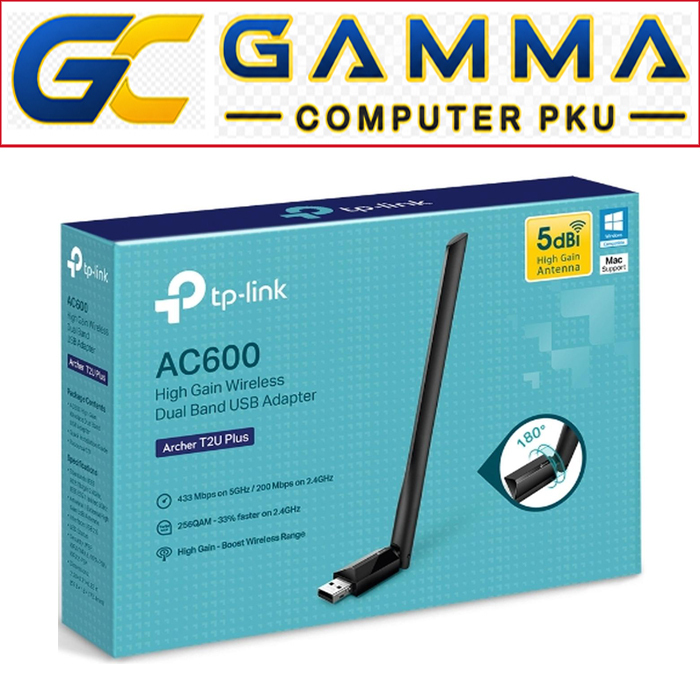 TP LINK AC600 HIGH GAIN WIRELESS DUAL BAND USB ADAPTER / TP LINK ARCHER T2U PLUS T2U+