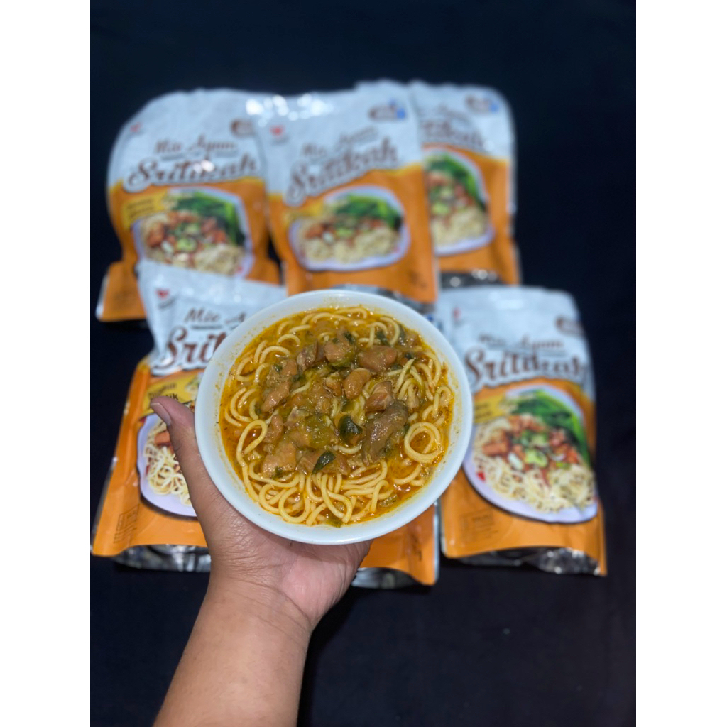 paket 5 pack mie ayam Sritikah mie ayam frozen otentik khas solo khas Malang pedas original ori mie 