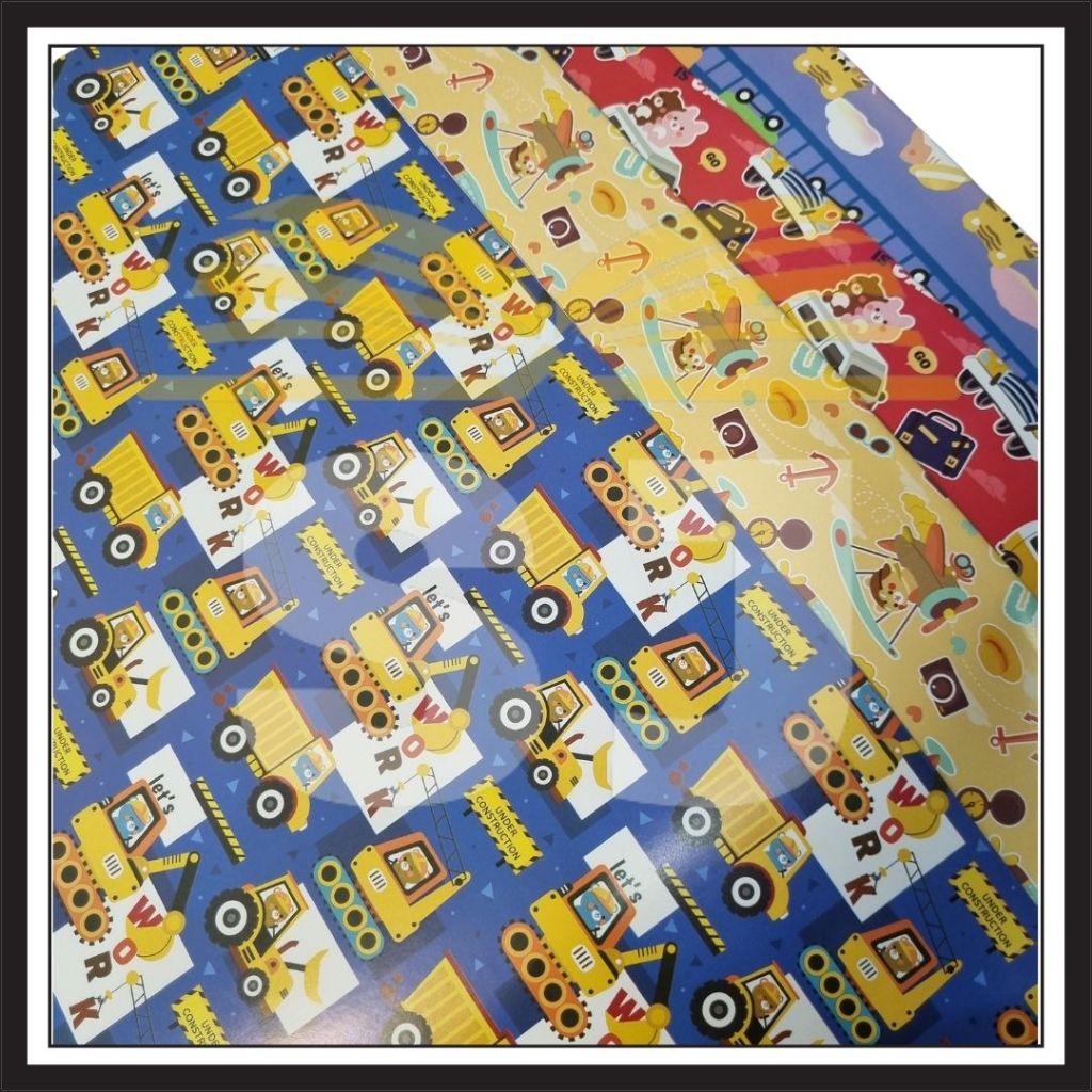 KERTAS KADO MOTIF BUNGA | KERTAS KADO MOTIF LUCU | KERTAS KADO KARAKTER