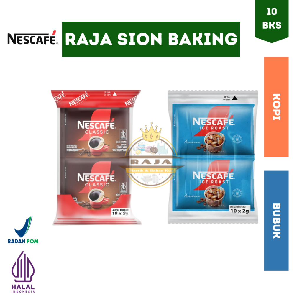NESCAFE Classic Sachet Kopi Instan / Nescafe Ice Roast Americano 10 SACHET