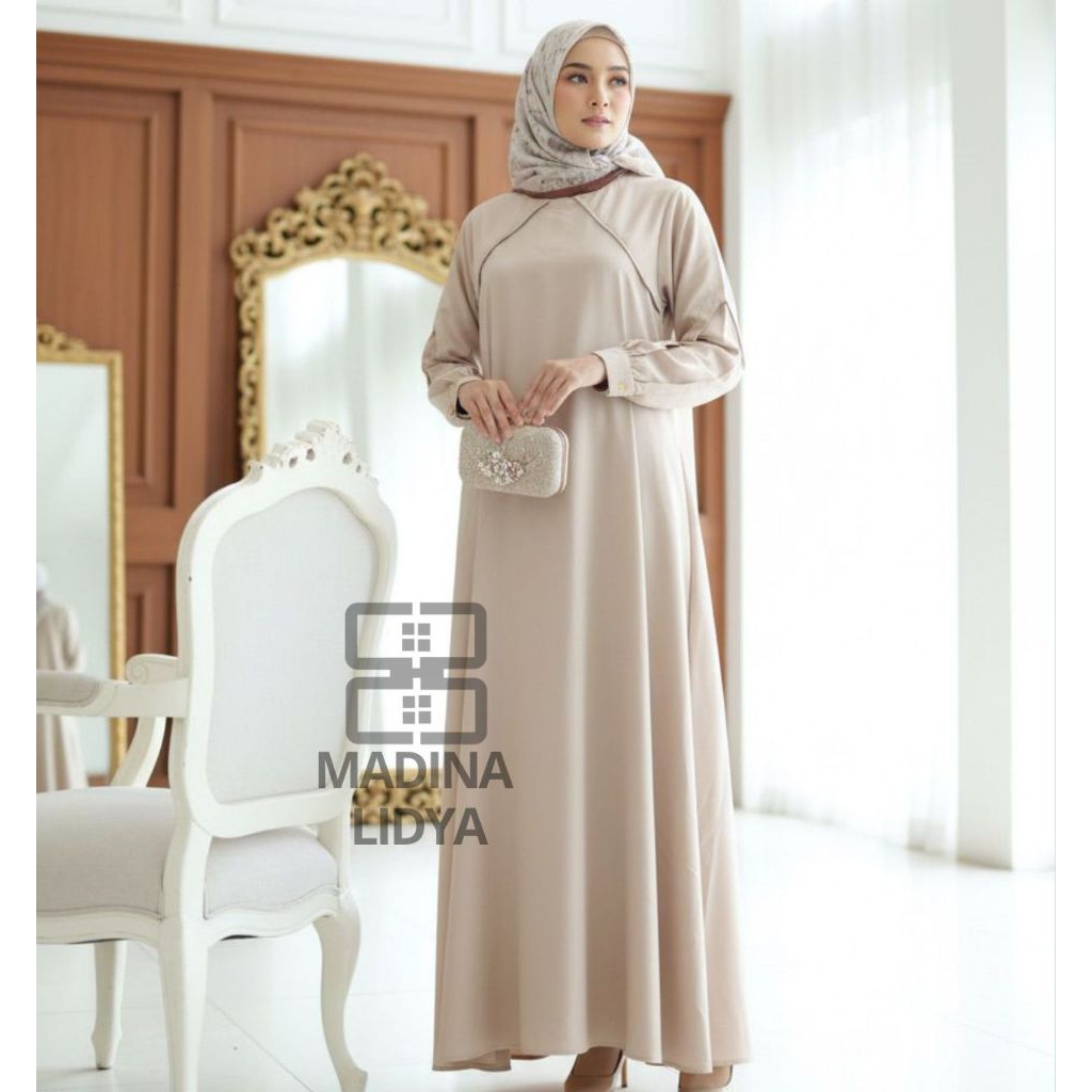GAMIS KATUN TOYOBO POLOS LIDYA // ORI GUZEL // READY UKURAN M L XL XXL XXXL // GAMIS WANITA MUSLIMAH