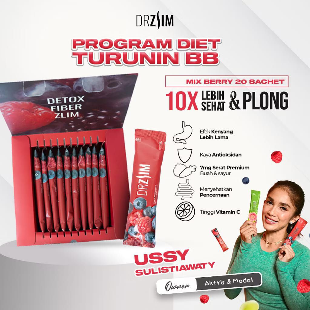 Drzlim Fiber drink minuman diet pelangsing