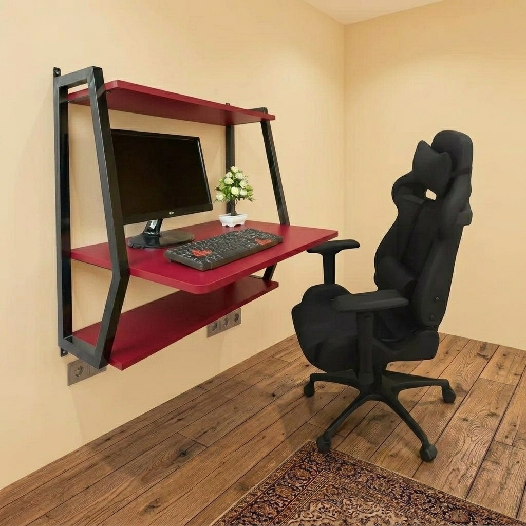 Meja Gantung Dinding Minimalis | Meja Belajar | Meja Laptop & Komputer Praktis