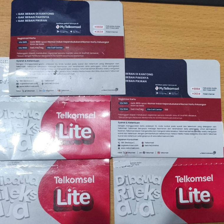 Kartu Perdana Telkomsel Red Siap Pakai Nasional BekasFresh