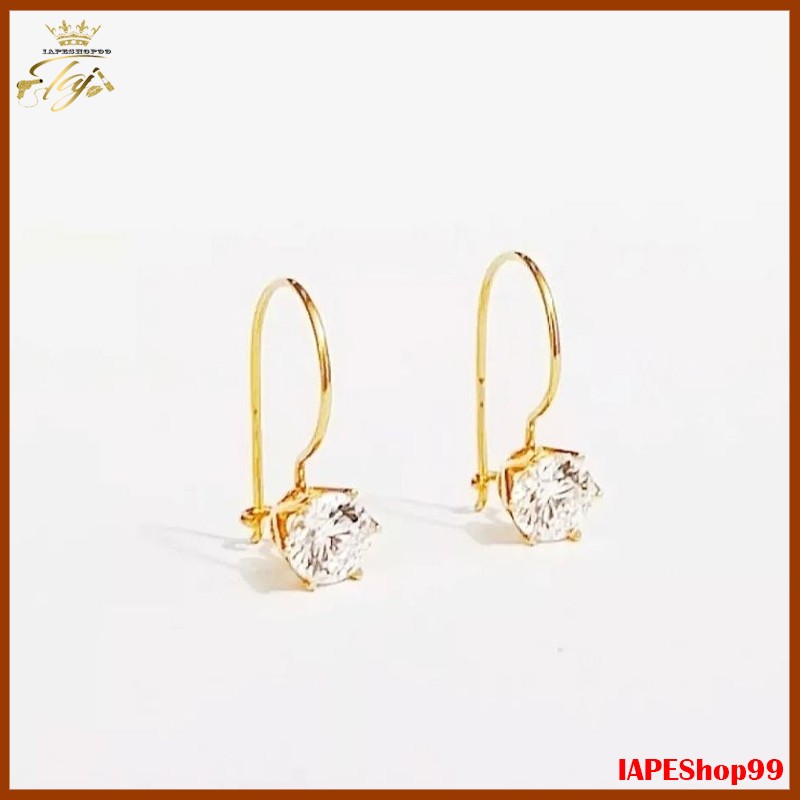 Anting Desi Anak Bayi Mata Satu Titanium Gold Anti Karat Aman untuk Kulit Sensitif Perhiasan anak ba