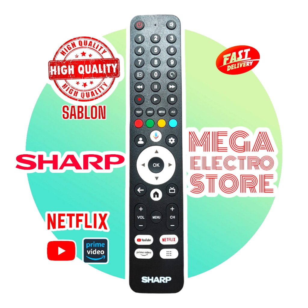 REMOTE REMOT TV SHARP GOOGLE TV 4K SMART ANDROID RC2101