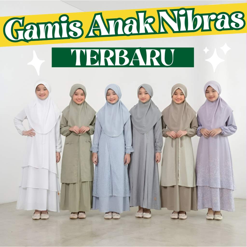 GAMIS DRES ANAK SET HIJAB TERBARU BUSANA MUSLIM UNTUK LEBARAN NGAJI HARI RAYA WARNA MAROON TOSCA PUT