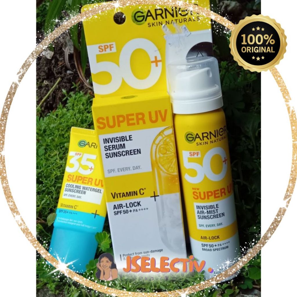 GARNIER SUNSCREEN - Kulit Cerah Terlindungi // JSELECTIV X JHON KOSMETIK // Sunblock Wajah GARNIER -