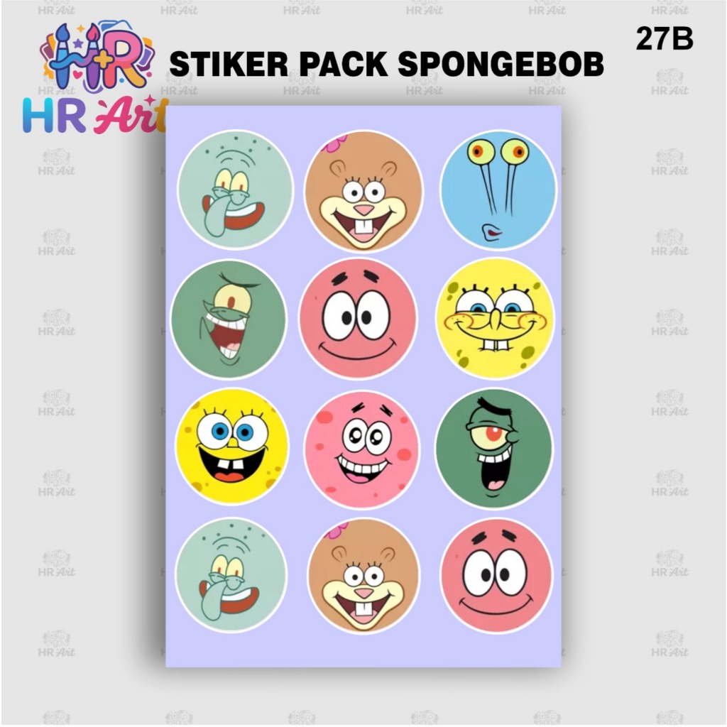 Sticker Pack 12pcs 1 Lembar | Stiker Aesthetic Lucu Waterproof | Laptop HP Motor