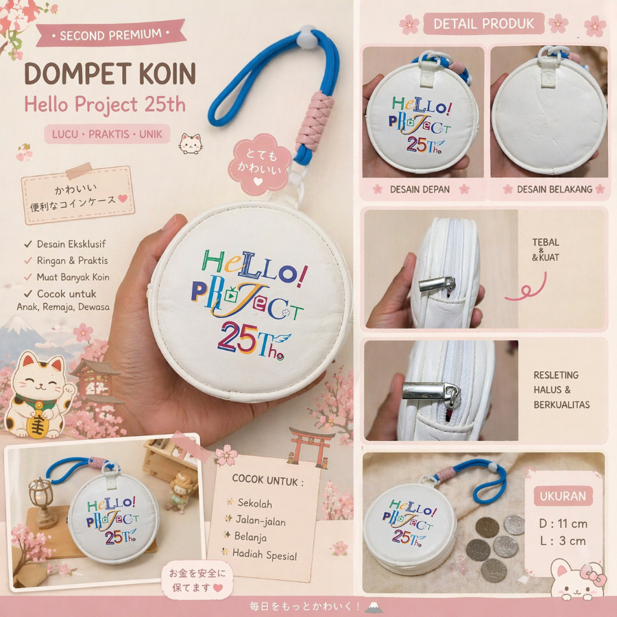 Dompet Koin Bulat Second – Hello Project