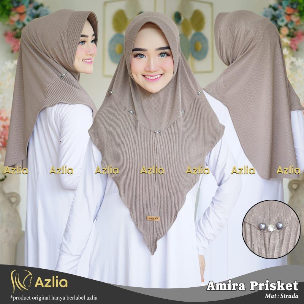 Hijab Azlia Bergo - Jilbab Bergo Waffle - Azlia Amira