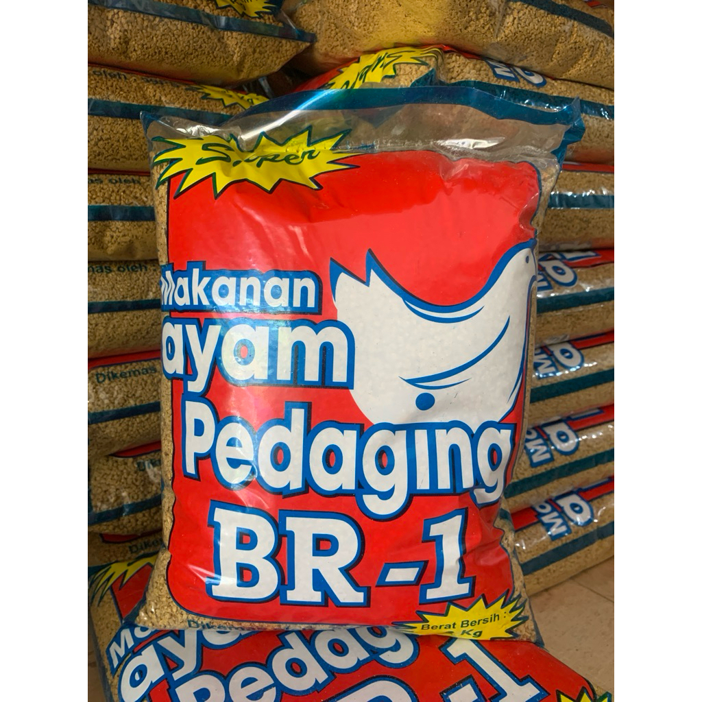 Makanan Ayam Pedaging 2kg BR1 Premium Super 99PS pakan broiler kampun entok bermutu untuk anak ayam 