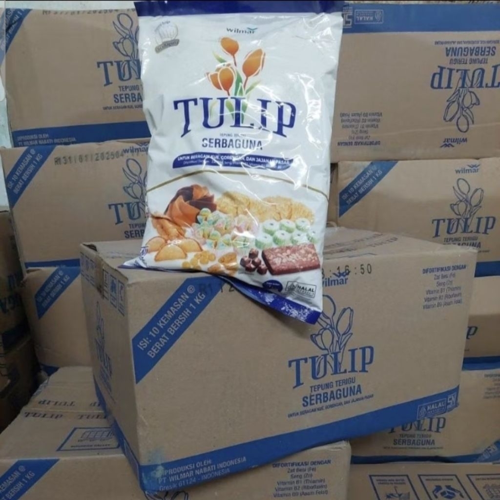 TEPUNG TERIGU TULIP 1 DUS ISI 10 TEPUNG